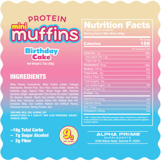 AP Prime Bites Mini Muffins 12 Box