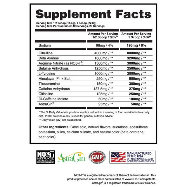 Apollon Desperado Pre Workout 20 Servings