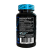 A black supplement bottle with a bright blue cap, showing the back label with Supplement Facts, Lymphatic System branding, and a barcode on a plain white background.