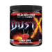 Blackstone Labs Dust X supplement container with candy apple flavor on a white background