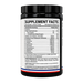  Blackstone Labs EAA 30 Servings supplement facts label on the side of the bottle on a white background.