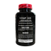 A black supplement bottle with a red cap seal, featuring a black label with white text for 'Blackstone Labs'. Directions and warning for the supplement bottle are displayed.