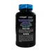 Blackstone Labs Halo Engine supplement bottle shown from the back, featuring a black label with white and blue text and a blue cap.