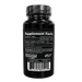 A black supplement bottle with a black cap, featuring a white 'Supplement Facts' label on a plain white background. The label includes branding for Blackstone Labs and a barcode at the bottom.