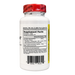 A white plastic bottle of dietary supplements with a red seal cap, showing the Supplement Facts label and barcode on a plain white background.