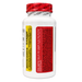A white plastic supplement bottle with a red seal cap, showing the yellow and red side labels of Blackstone Labs.