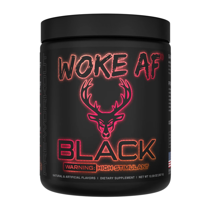 Bucked Up Woke AF BLACK High Stimulant Pre-Workout 30 Servings