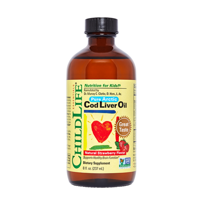 ChildLife Cod Liver Oil Strawberry 8 Fl Oz