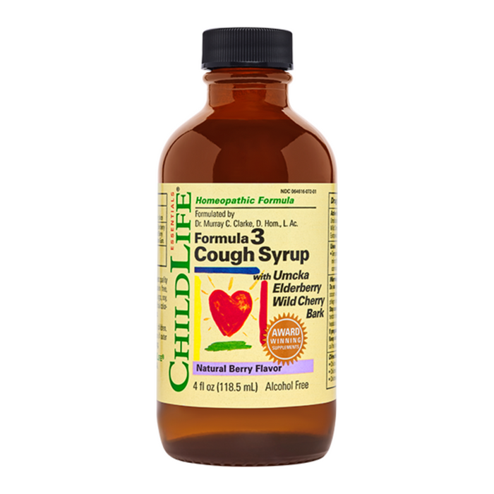 ChildLife Formula 3 Cough Syrup Natural Berry 4 Fl Oz