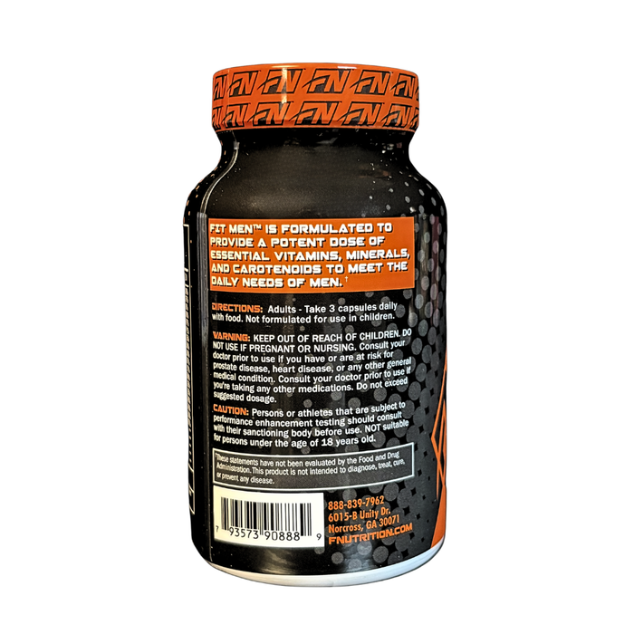 Formutech Nutrition Fit Men's Multi-Vitamin 90 Caps Information