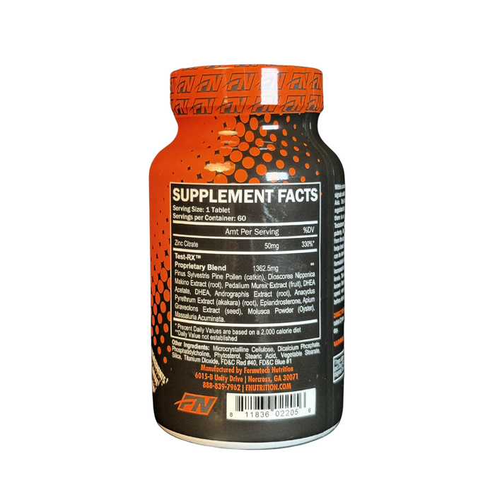Formutech Nutrition Test-RX Supplement Facts