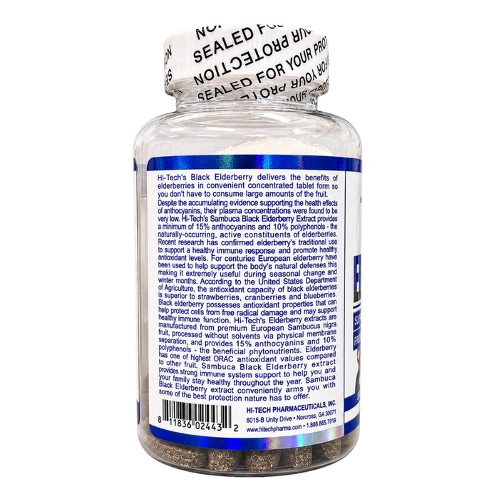 Hi-Tech Pharmaceuticals Herbs Hi-Tech Pharmaceuticals Black Elderberry 120T
