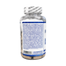 A clear plastic bottle of Fadogia Agrestis dietary supplement by Hi-Tech Pharmaceutical, showing the back label and white wax-sealed cap on a white background.