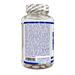 A bottle of Ginkgo Biloba supplement with a white plastic bottle and a blue label, photographed from the back against a white background.
