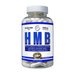 Supplement bottle labeled 'HMB' with a white background