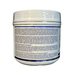 White container with a label on a white background