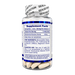 A clear plastic supplement bottle with a white and blue label showing Supplement Facts, containing beige tablets, on a white background.