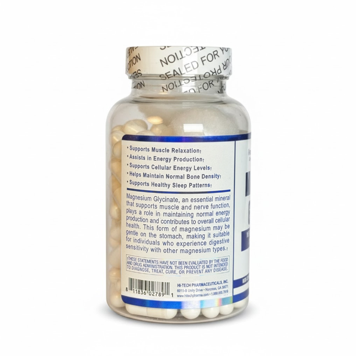 Hi-Tech Pharmaceuticals Magnesium Glycinate 120 Capsules