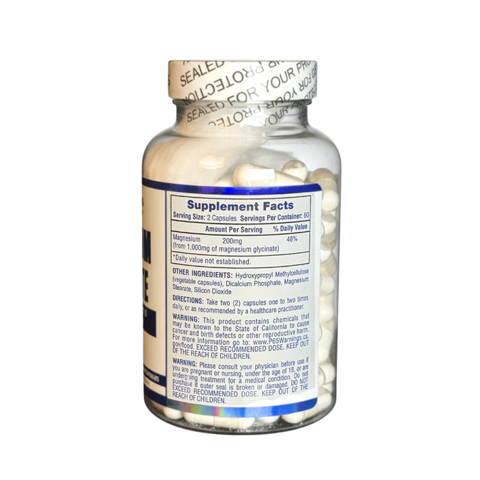 Hi-Tech Pharmaceuticals Magnesium Glycinate 120 Capsules