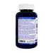 A dark blue plastic bottle of MuscleVite with a white cap, shown from the back against a plain white background. The label features a white text block with product details and a barcode at the bottom.