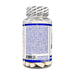 A clear plastic bottle of In-Tech Pharmaceuticals R-Ala, shown from the back. The bottle is transparent, revealing white capsules inside, and features a white screw cap with black text warning against misuse.