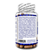 A clear plastic bottle of Rhodiola Rosea extract capsules with a white seal strip and a white back label containing product information and a barcode, on a plain white background.