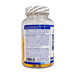 A bottle of Turmeric 95 dietary supplement with a white cap and a detailed blue and white back label, photographed against a solid white background.