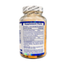 A clear supplement bottle with a white and blue label showing Supplement Facts, sealed with a white tamper-evident cap. The bottle is photographed on a plain white background.