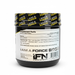 Black supplement container with 'I Am A Force' branding on a white background
