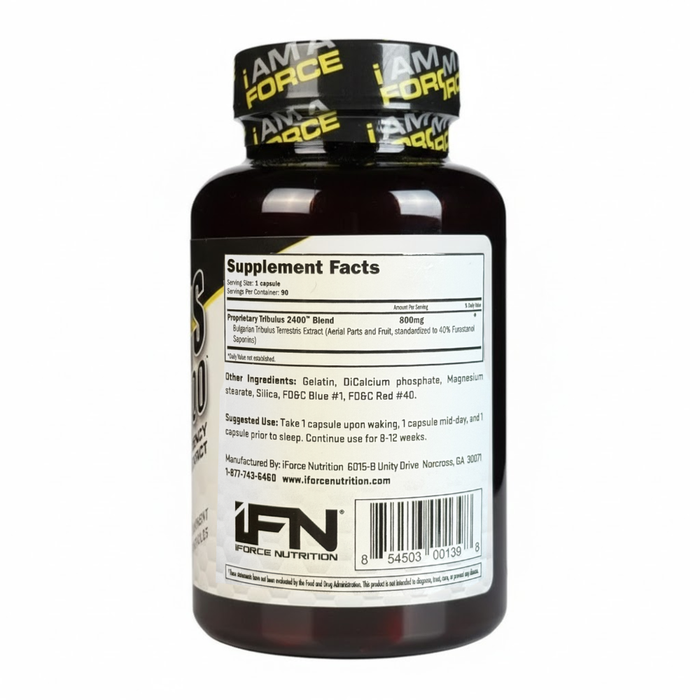 Supplement bottle with 'Force Nutrition' label on a white background