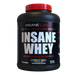 Insane Labz Insane Whey protein powder container with red lid on a white background