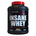 Insane Whey protein powder container with red cap on a white background