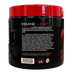 A black plastic tub of Insane Labz dietary supplement with a bright red lid, shown against a plain white background. The label features white and red text with a warning notice and a barcode.