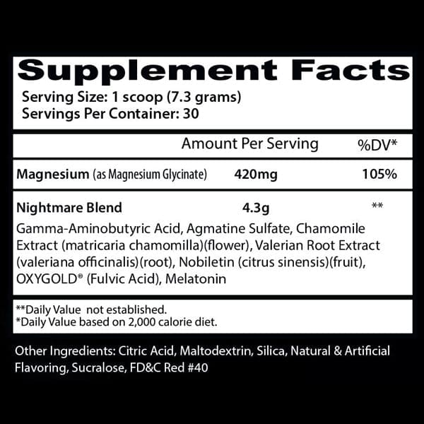 Insane Labz Nightmare Sleep Aid 30 Servings