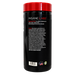 A black plastic bottle of INSANE LABZ dietary supplement with a bright red cap, showing the back side of the label with white text and a warning notice.