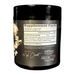 Supplement container with label showing 'Supplement Facts' and branding on a white background