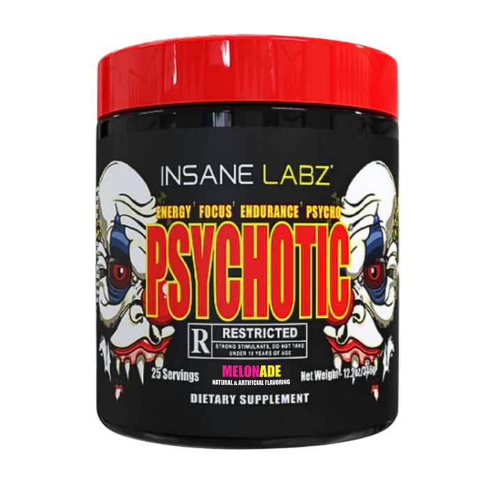 Insane Labz Psychotic Restricted Preworkout Rated R 25 Servings