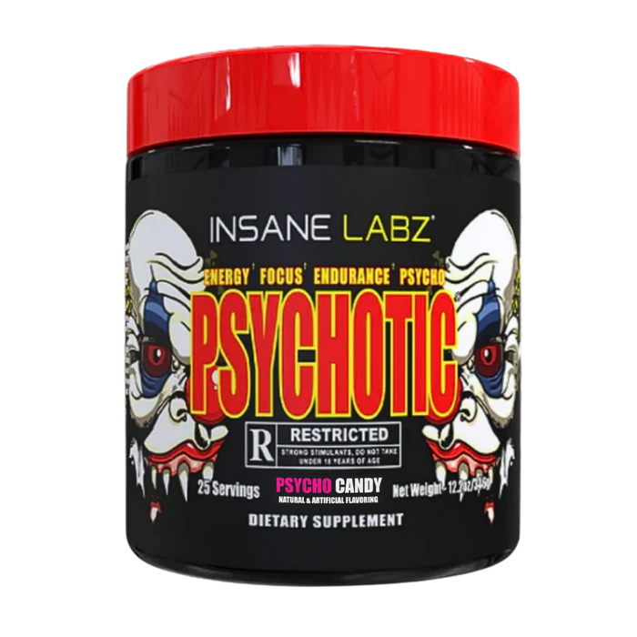 Insane Labz Psychotic Restricted Preworkout Rated R 25 Servings