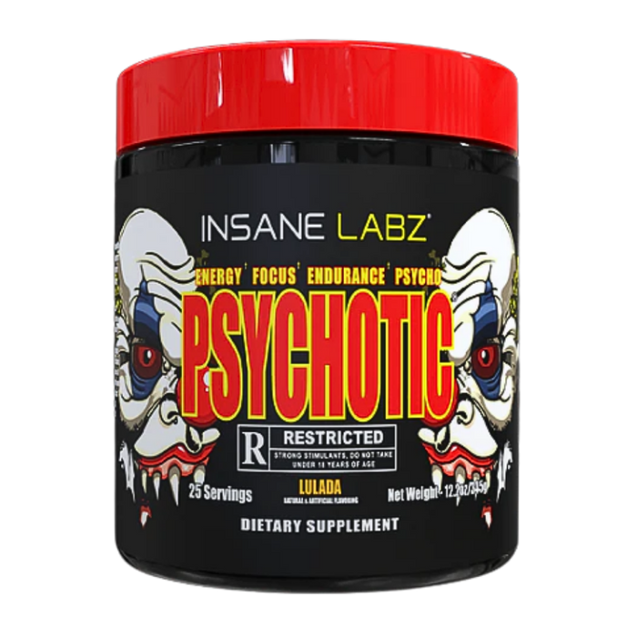 Insane Labz Psychotic Restricted Preworkout Rated R 25 Servings
