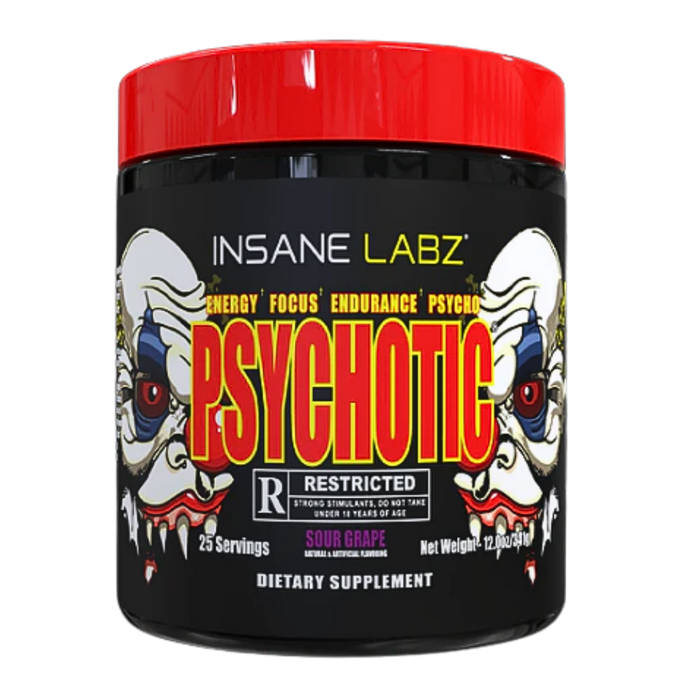 Insane Labz Psychotic Restricted Preworkout Rated R 25 Servings