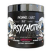 Supplement container labeled 'Psychotic Test' by Insane Labz on a white background