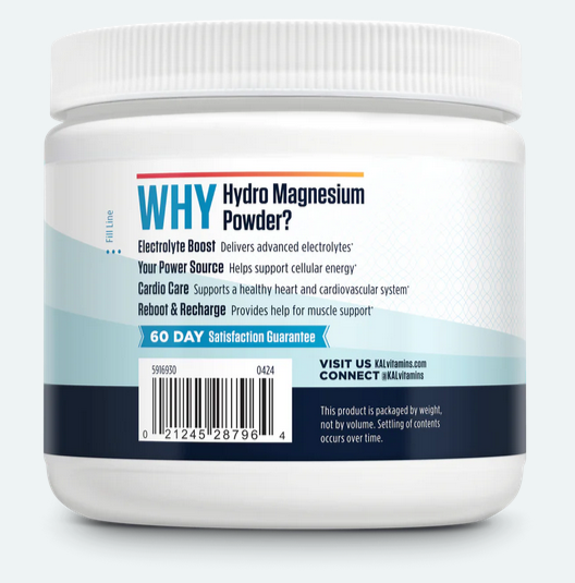 KAL Hydro Magnesium Powder Tropical Fruit Punch 51 Servings