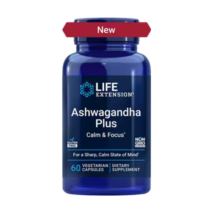 Life Extension Ashwagandha Plus 60 Vegetarian Capsules