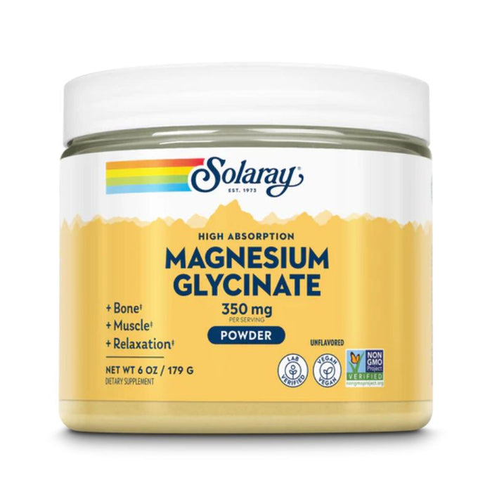 Solaray Magnesium Glycinate Powder 350mg