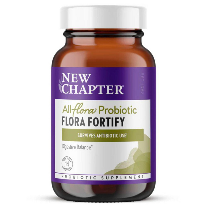New Chapter All Flora Probiotic Flora Fortify 14 Capsules