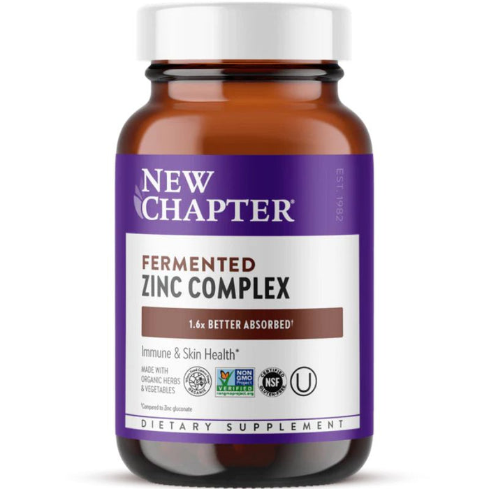 New Chapter Fermented Zinc Complex 30 Tablets