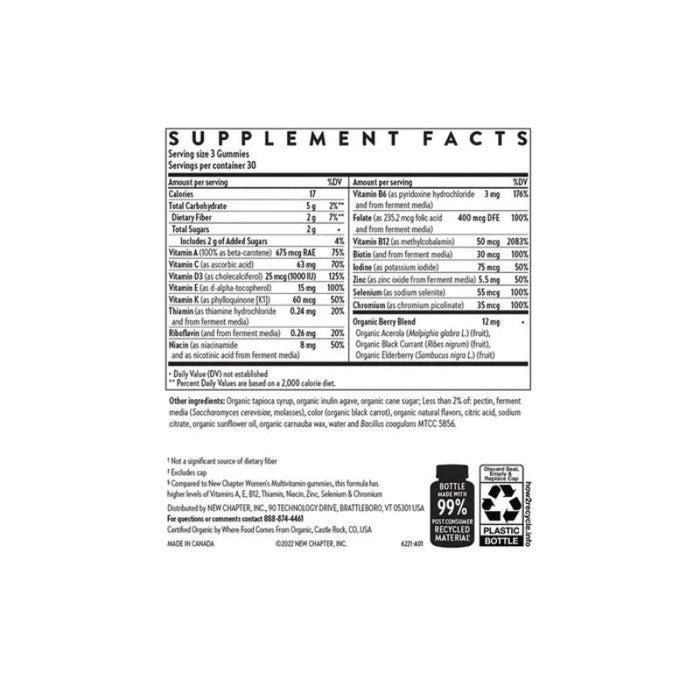 New Chapter Women's Multivitamin 50+ 90 Gummies