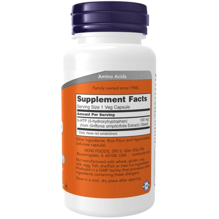 Now Foods 5-HTP 100mg 120 Capsules