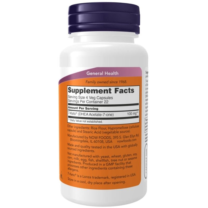 Now Foods 7-Keto 25mg 90 Capsules