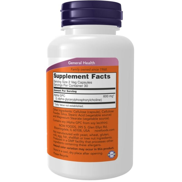 Now Foods Alpha GPC 300mg 60 Capsules